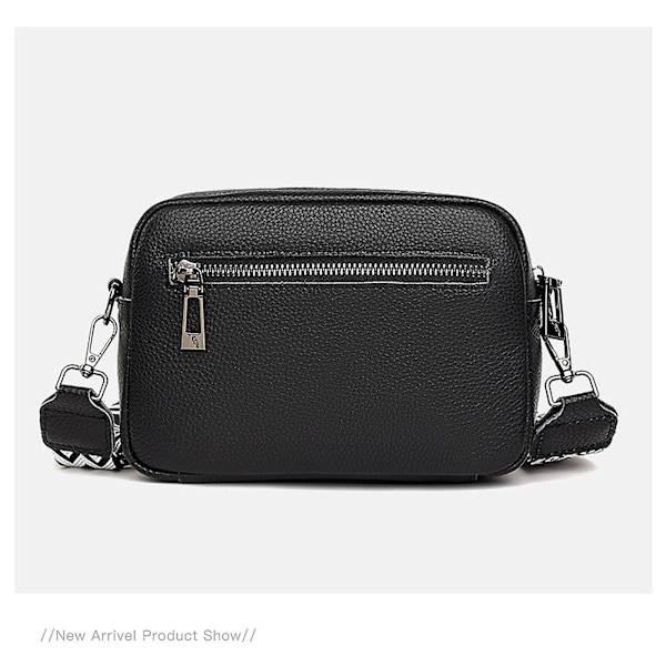 Crossbody-väska Dam Läder Liten axelväska med dragkedja - direktförsäljning khaki
