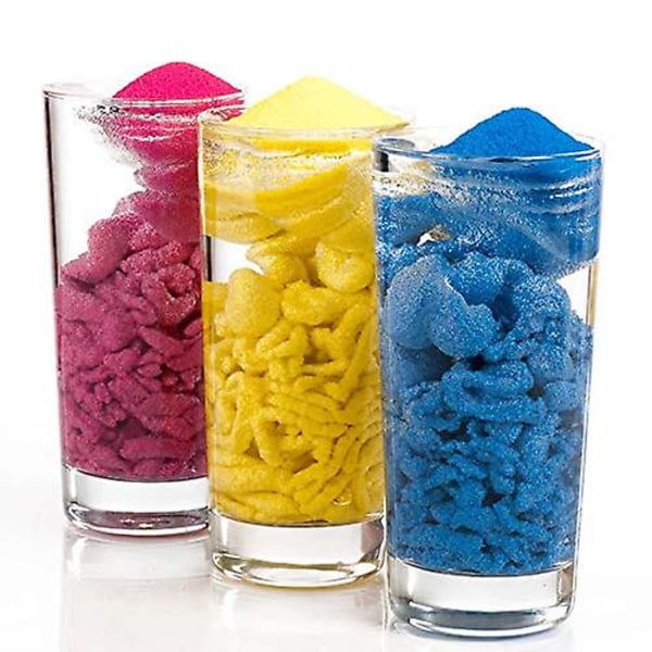 6-pak Magic Sand - Educational Innovations Magic Sand Rum Sand Vandafvisende Sand Legesand Farvet Sand Legetøj