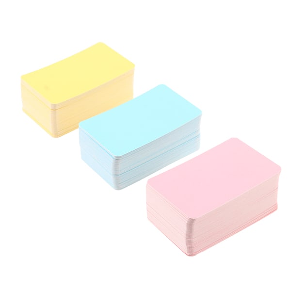 100 stk blanke spillkort Hardpapir Papp DIY postkort Yellow