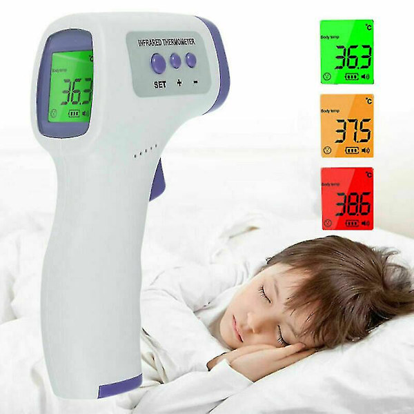 Infraröd panntermometer, kontaktfri digital termometer för vuxna och barn