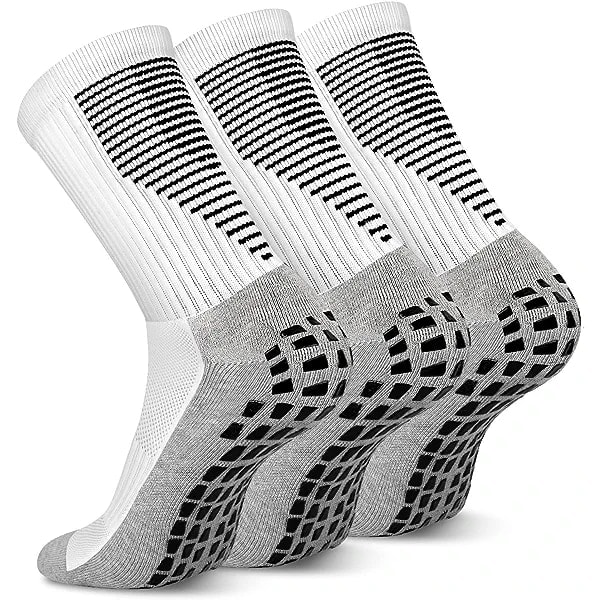 Pairs Non Slip Football Socks Hengittävät Vedenpitävät Grip Sukat