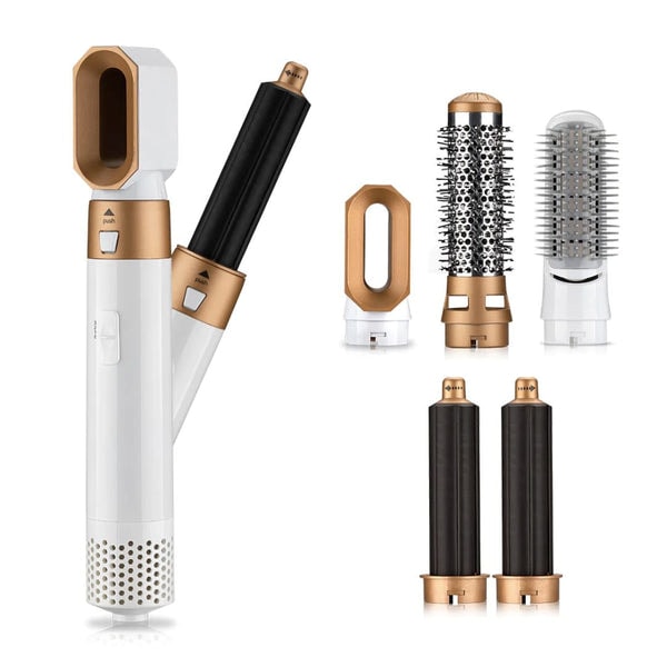 Air Styler - Professionelt Multifunktionelt Hårtørrerværktøj 5-i-1_v GOLD