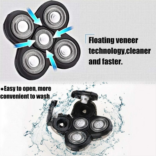 Rakblad, 2-pack rakblad elektrisk ersättningsrakhyvel