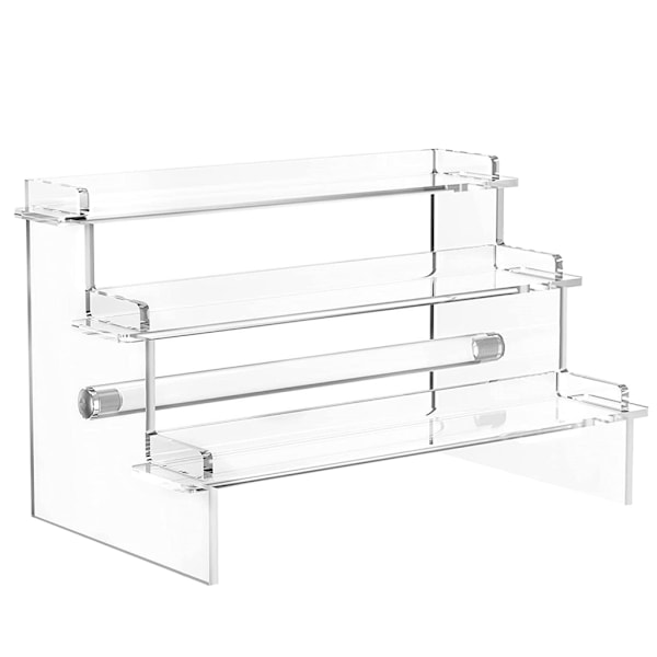 Akryl Displayställ Hylla 3 Våningar Stegsförvaring Rack för Cupcake Smycken Parfymer Organizer Display Hylla Ställ style 8