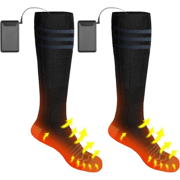 MH-Heated socks for men and women, heated socks with rechargeable batteries W