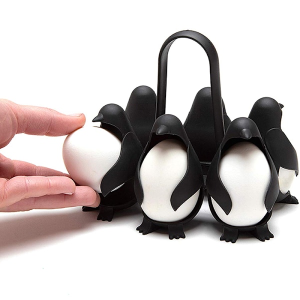 Pingvinformet Eggeholder Koker Egg Oppbevaring Servering for Å Lage Kokte Egg 1