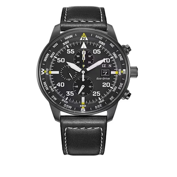 Citizen Mode Män Rostfritt Stål Klocka Lyx Kalender Kvarts Klocka Business Klockor för Man Klocka Montre Homme Black leather