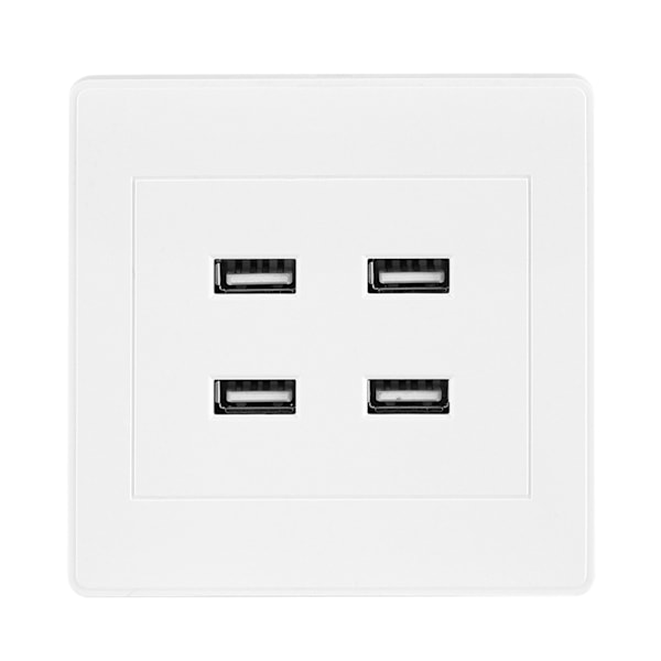 USB-porter DC 5V Hjemmekontor Veggmontert Stikkontakt Lader Uttak (110~250V) 0.1