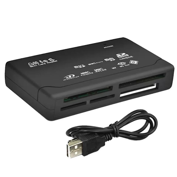 USB 2.0 Mini Minnekortleser Multifunksjonell Alt-i-ett Kortleser