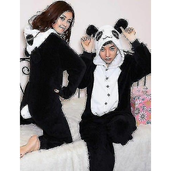 Halloween Unisex Onesie Kigurumi Kostume Fancy Dress Hættetrøjer Pyjamas Nattøj - 9-1 - Perfekt Panda Panda XL for 180-190cm