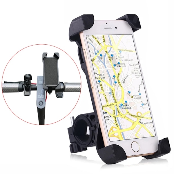 Universell mobiltelefonhållare för Xiaomi M365 pro Ninebot elscooter styrmontering[GKS] Black