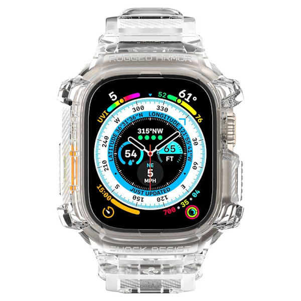 Spigen Apple Watch Ultra 49mm Kotelo/Ranneke Rugged Armor 'Pro' Crystal