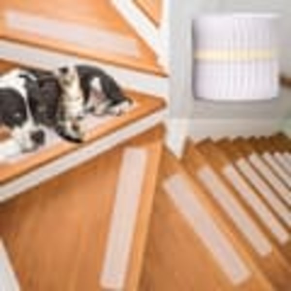 Antihalk för trappor 15-pack 81x10cm Transparent