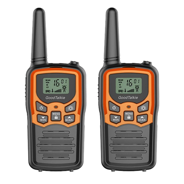 Vuxen Walkie Talkie Fjärrkontroll 2-pack 2-vägs radio med 5 mils räckvidd