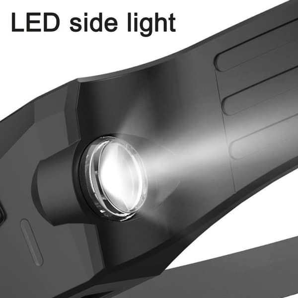 Pandelampe LED genopladelig USB jogging pandelampe, pandelampe LED sensor