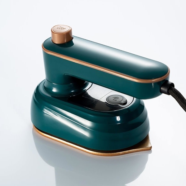 Mini hushålls elektriska strykjärn Vik- och strykmaskin för kläder Handhållen våt och torr Dubbel liten elektrisk strykjärn Resestrykmaskin, grön