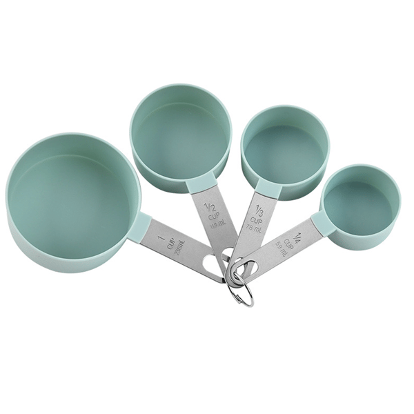 Bakeware-sett med graderte måleskjeer - Grønn målekopp