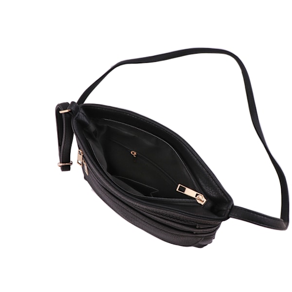 Lille, let skuldertaske Sort Black one size