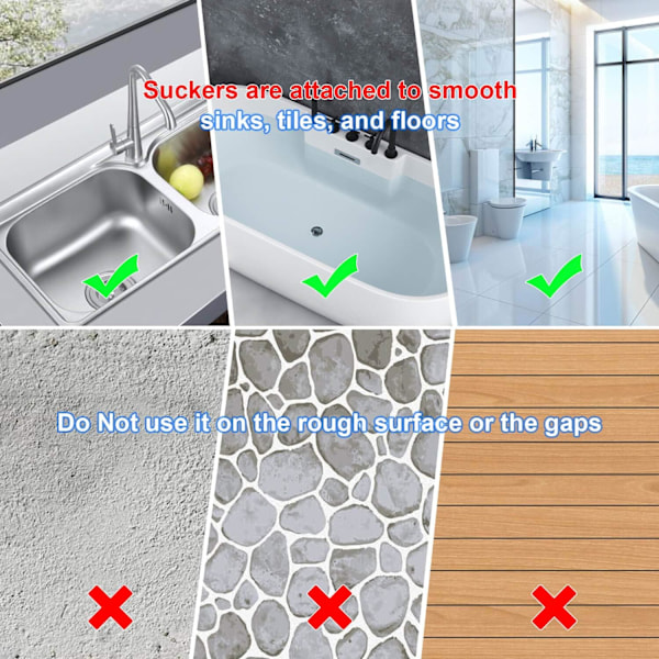 Hårfångare för avlopp 2-pack, avloppsskydd för dusch/badkar, silikon