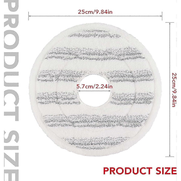 Moppipäät Vileda Spin And Clean -moppiin - Vaihtopää pyörivään moppiin - Pestävä uudelleenkäytettävä mikrokuitumoppipää siivoukseen 35CM