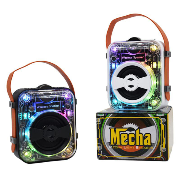 Transparent Mecha Fashion RGB Pickup Rhythm Light Portable Blue White