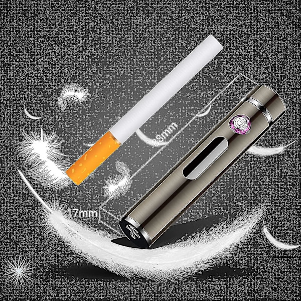 USB-uppladdningsbar vindtät elektronisk tändare pekskärm plasma xi