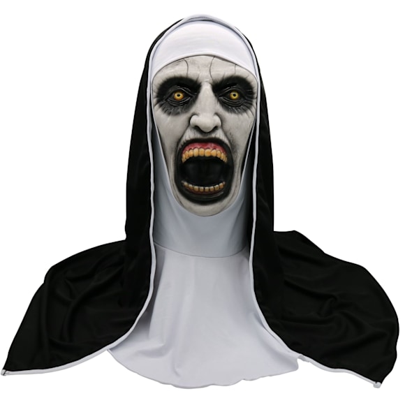 Halloween Nonne Skræmmende Maske, Halloween Nonne Skræmmende Maske Cosplay Sen