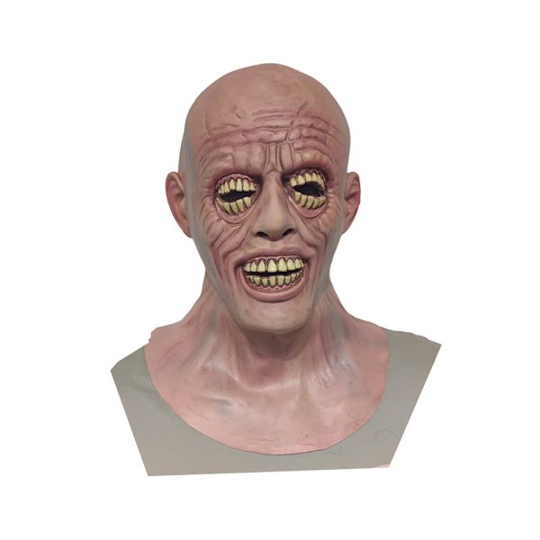 Halloween fest skrämmande mänskligt huvud mask full huvud skräck masker D
