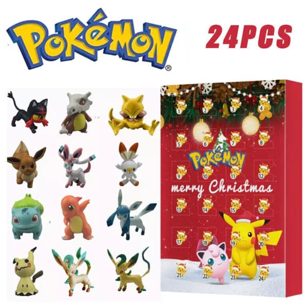Julkalender med 24 blå Bluey-presenter