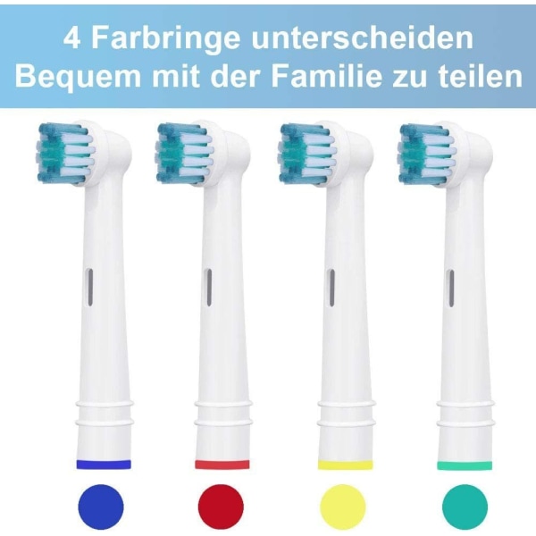 8 børstehoveder kompatible med Oral B elektrisk tandbørste