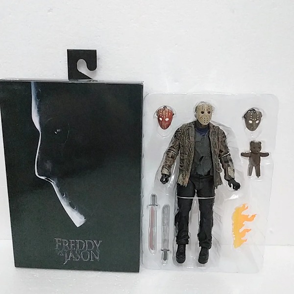 NECA Friday The 13th Figure Toys Freddy Jason Voorhees Blood Action Figure Jason Collectible Model Christmas Halloween Gifts