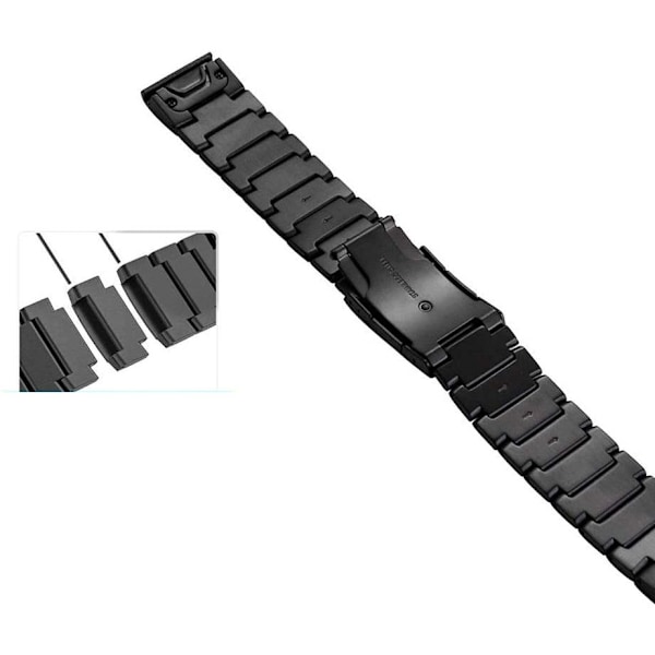 Tech-Protect Garmin Fenix 3/5X/6X/7X Armband Rostfritt Stål Svart 140