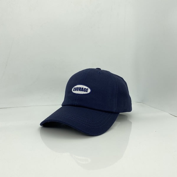 Dotpet-hatt för kvinnor sommar- och vårbrevbroderi Peaked cap Casual Wild cap män (marinblå)