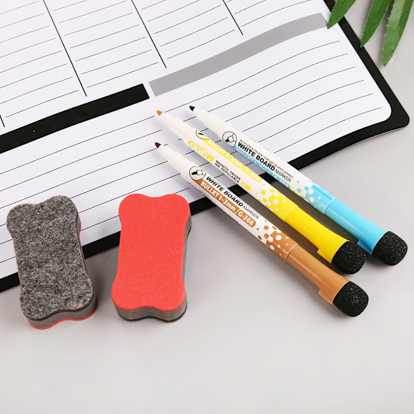 Veckoplanerare Mjuk Magnetisk Whiteboard Kylskåpsmagneter Ritning Anslagstavla Påminnelse Memoblock Kalender