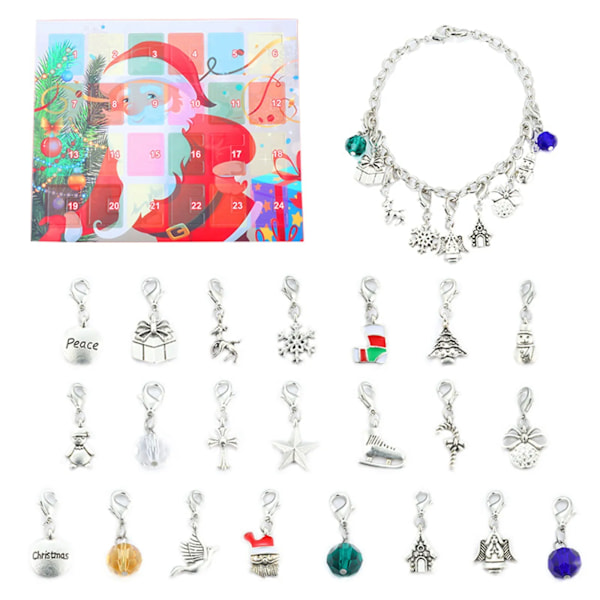 Ny Adventskalender 2021 Jul Leksak för Barn Nedräkningskalender 24 Dagar Jul Leksaker Jul Tryck Bubblor Leksak Pack Present Jul Beige