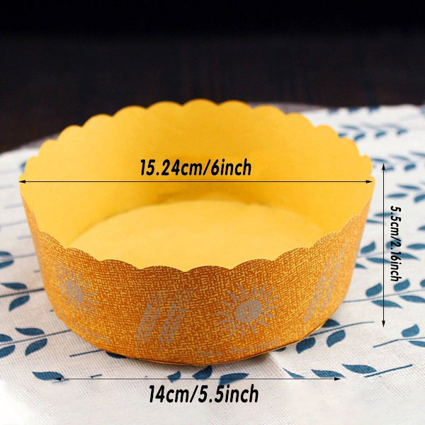 100 kpl Korkean lämpötilan voimapaperi leipä muffinssi pidike kestävä paperikuppi【ad】