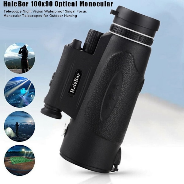Halebor 100x90 kikkert med mobilholder, 18mm okular