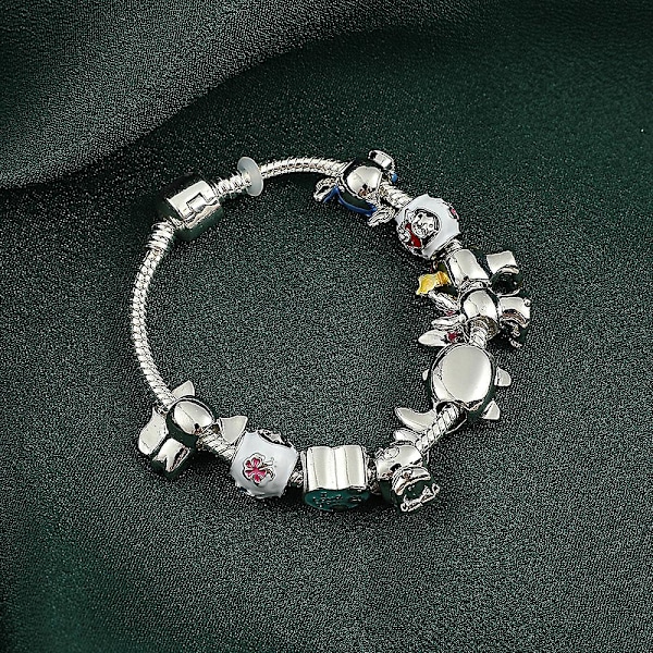 Cartoon Stitch Armband med Charm Beads Armband Barn Flickor Smycken Presenter 375
