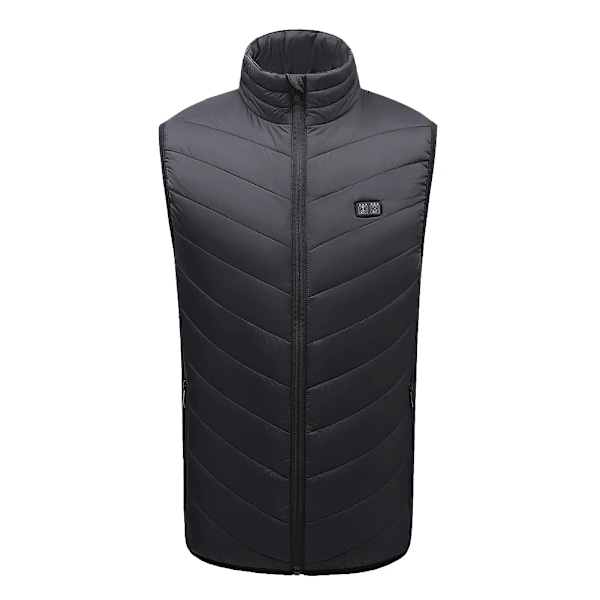 USB-opvarmet vest til vinterkomfort Sort Black m