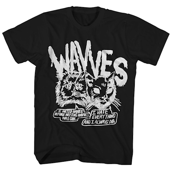 Waving Wavves T-shirts Cynical Cats Comic Wavves Shirt L