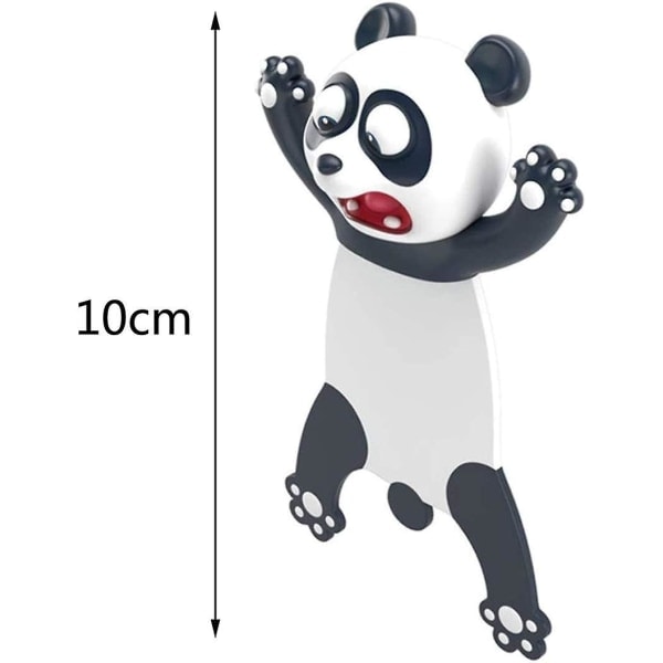 3d-stereokuva, söpö eläinmuotoinen kirjanmerkki opiskelijoille, lapsille, hyvä lahja (Panda)