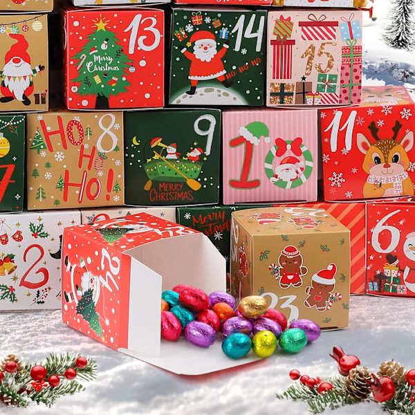 Adventskalender til å fylle: DIY julekalender med 24