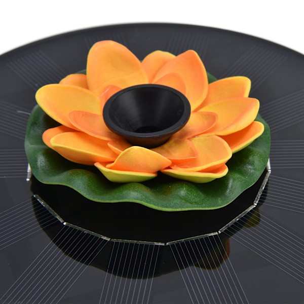 Lotus Solfontän Vattenpump Flytande Mini Solfontän för Fågelbad Trädgård Damm Pool Utomhus1