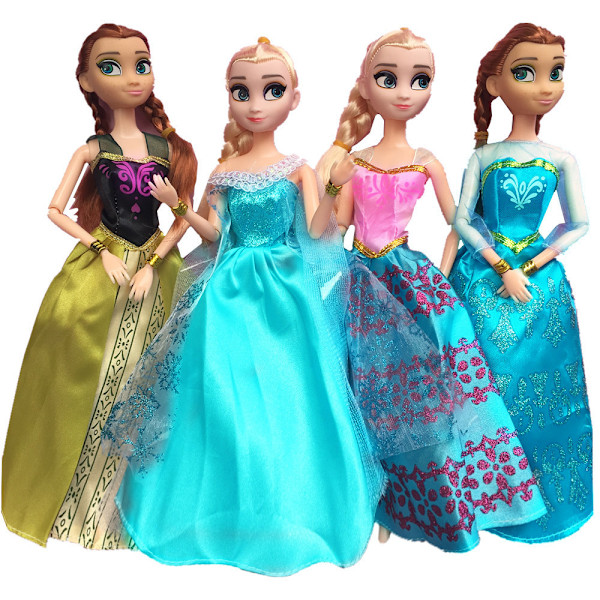 13 delar 30cm Barbie dockkläder Snövit långt hår s