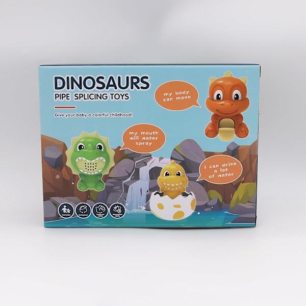 Babybadekarlegetøj, søde dyr vandsprøjt babybadekarlegetøj, dinosaur vandlegetøj Brusebad legetøj til dreng Pige Småbørn Gave legetøjs sæt