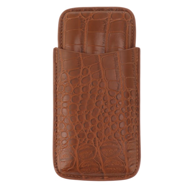 Etui i konstläder, bärbart, hållbart, elegant, 3-fingers cigarrlåda för resor, utomhus, affärer 79