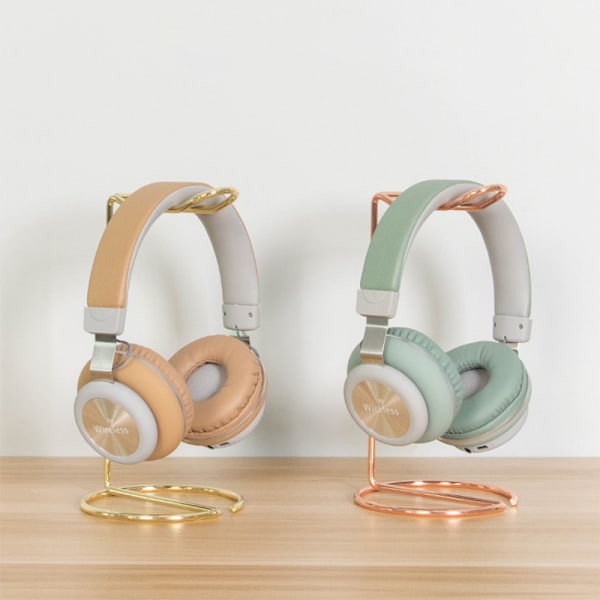 Hörlursställ Guld Metallstöd Headsetställ Bluet Rose Gold