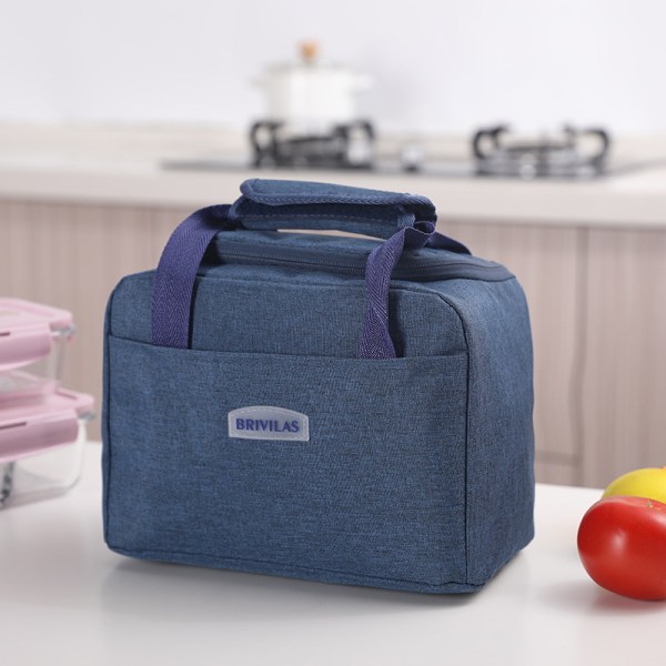 HHL Söt isolerad Lunchväska Box Kylväska Bento-behållare med framficka för kvinnor/män/skola/jobb/picknick
