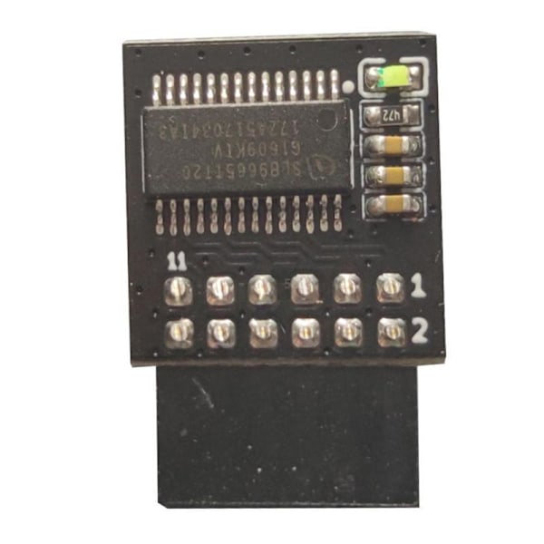 GIGABYTE TPM Sikkerhedsmodul (12-pin 12-1) TPM2.0 Kompatibel Pla FOR MSI LPC 14 PIN One-size