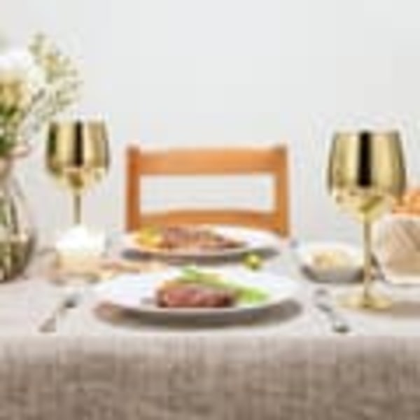 Vinglas Guld i Glas Metallisk - 50cl